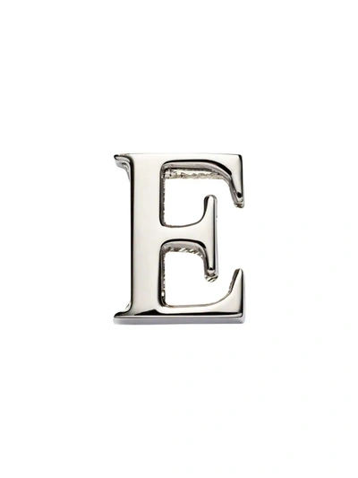 Prada My Character Sliding Metal Letter In Silver