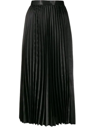 Junya Watanabe High-waisted Pleated Skirt In Black