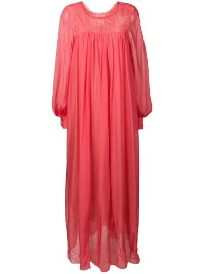 Forte Forte Maxi Dress With Slip - Pink
