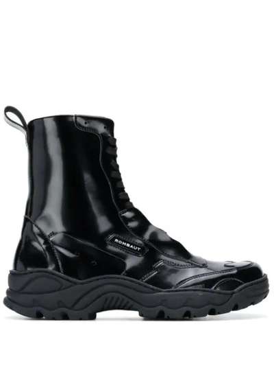 Rombaut Combat Boots In Black