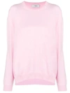 Pringle Of Scotland Long Sleeve Knitted Top In Pink