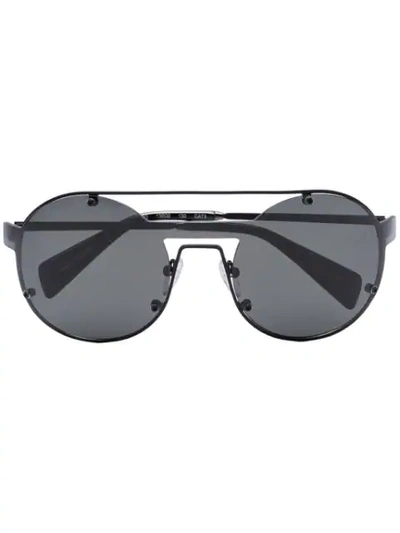 Yohji Yamamoto Black Yy7026 Metal Sunglasses