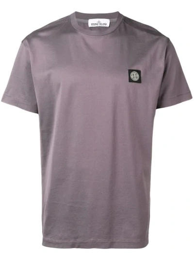 Stone Island Logo Patch T-shirt - 灰色 In Grey