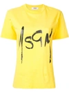 Msgm Logo Printed T-shirt In Pink