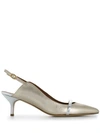 Malone Souliers Slingback Pump In Silver