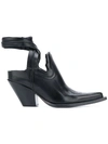 Maison Margiela Texan Cut-out Ankle Boots In Black