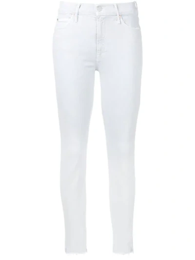 Mother The Rascal Skinny Jeans In Blue