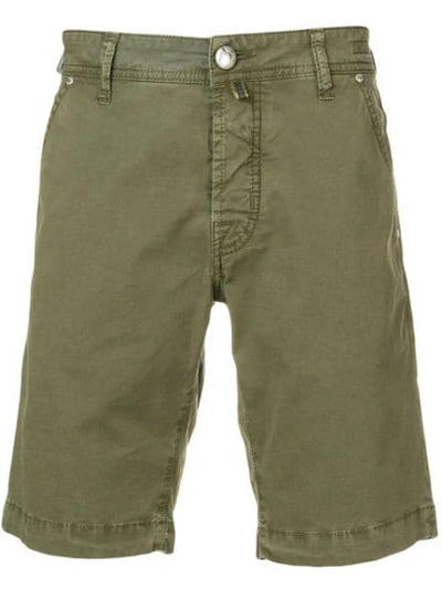 Jacob Cohen Bermuda Cargo Shorts In Green