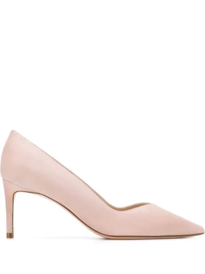 Stuart Weitzman Pointed Toe Pumps In Neutrals