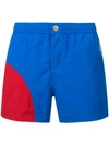 Kenzo Two Tone Swim Shorts In Blue