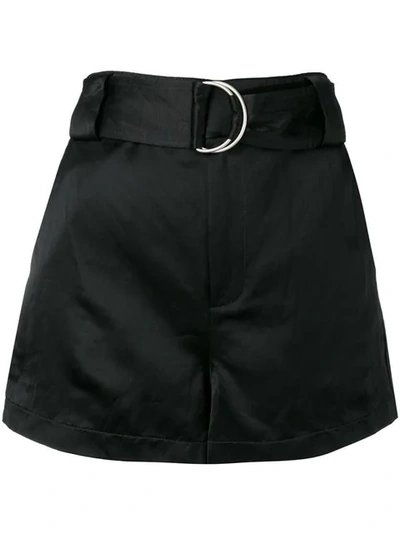 Andrea Ya'aqov Belted Shorts In Black