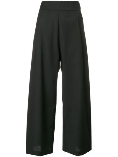 Semicouture High-rise Trousers In Black