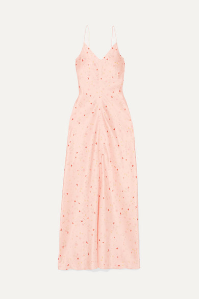 ganni floral maxi dress