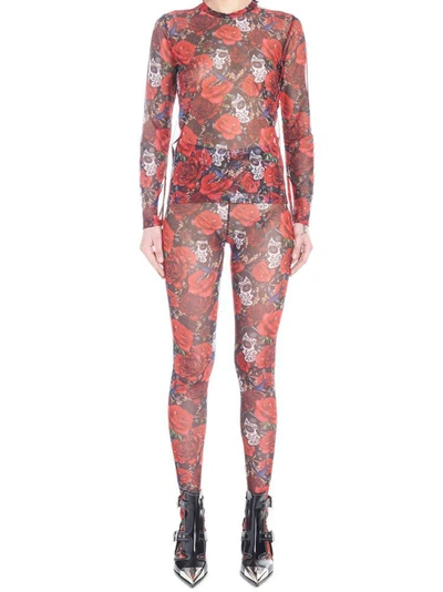 Comme Des Garçons Printed Mesh Two Piece Set In Multicolor