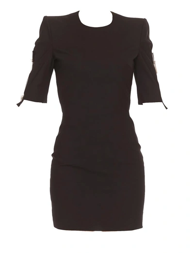 Dsquared2 Sleeve Detail Mini Dress In Black