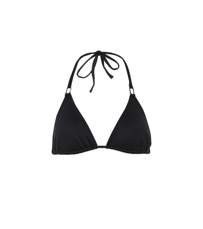 Melissa Odabash Mustique Halterneck Bikini Top In Black