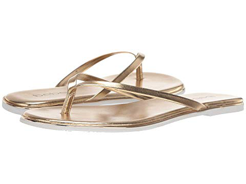 bebe gold flip flops