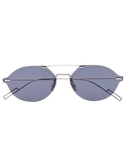 Dior Black Chroma3 Metal Sunglasses