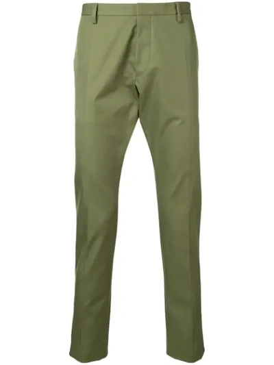 Dsquared2 Skinny Chino Trousers In Green