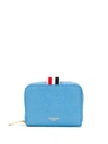 Thom Browne Zip Around Wallet In Blue