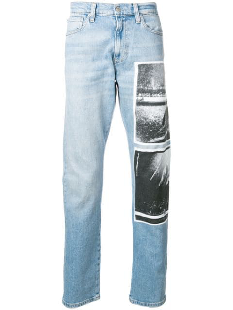 Calvin Klein Jeans Est.1978 Andy Warhol Print Jeans In Blue | ModeSens