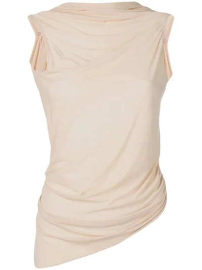 Rick Owens Stretch Fit Vest In Neutrals