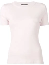 J Brand Fitted Round Neck T-shirt In Pink