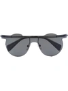 Yohji Yamamoto Black Yy7027 Metal Sunglasses
