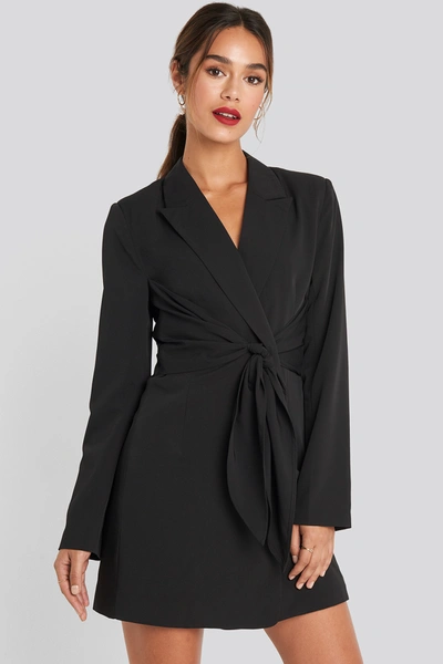 Chloé Tie Short Blazer Dress Black