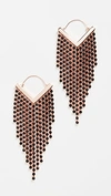 Isabel Marant Freak Out Crystal Earrings In Black