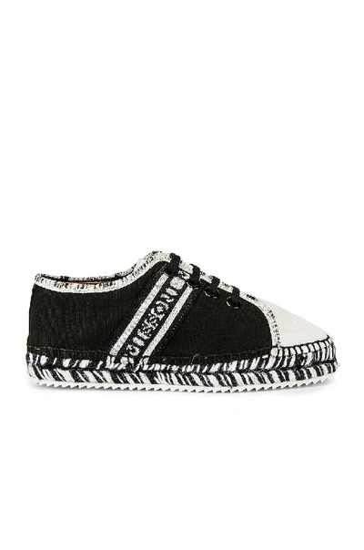 Castaã±er Kerri Low-top Espadrille Sneakers In Black & White