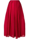 Sara Lanzi Pleated Trousers In Red