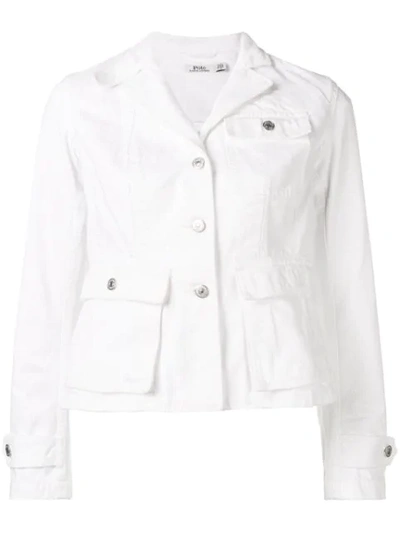 Polo Ralph Lauren Flap Pocket Jacket In White