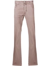Jacob Cohen Straight Leg Trousers In Neutrals