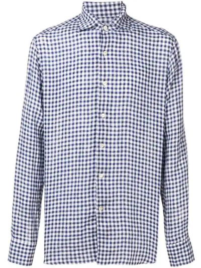 Alessandro Gherardi Regular Checked Shirt In Blue