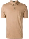 Zanone Basic Polo Shirt In Neutrals