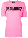 Dsquared2 Logo Print T-shirt - Rosa In Pink