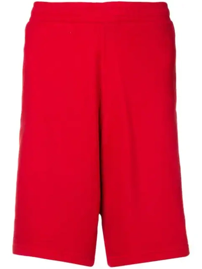 Adidas Originals 3-stripes Athletic Shorts In Red