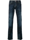 Philipp Plein Supreme Statement Jeans In Blue