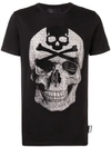 Philipp Plein Rhinestone-embellished Skull T-shirt In Black