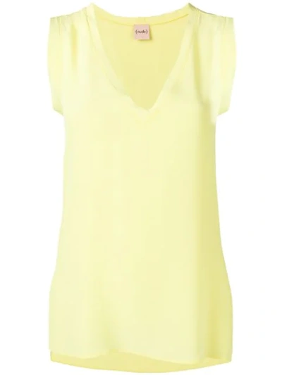 Nude Relaxed-fit Tank Top In Yellow