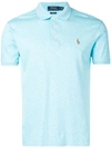 Polo Ralph Lauren Embroidered Logo Polo Shirt In Blue