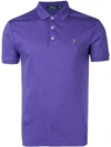 Polo Ralph Lauren Embroidered Logo Polo Shirt In Purple