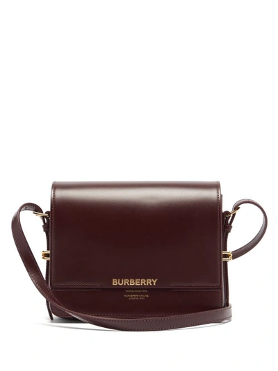 Burberry Grace Small Leather Cross-body Bag In Red