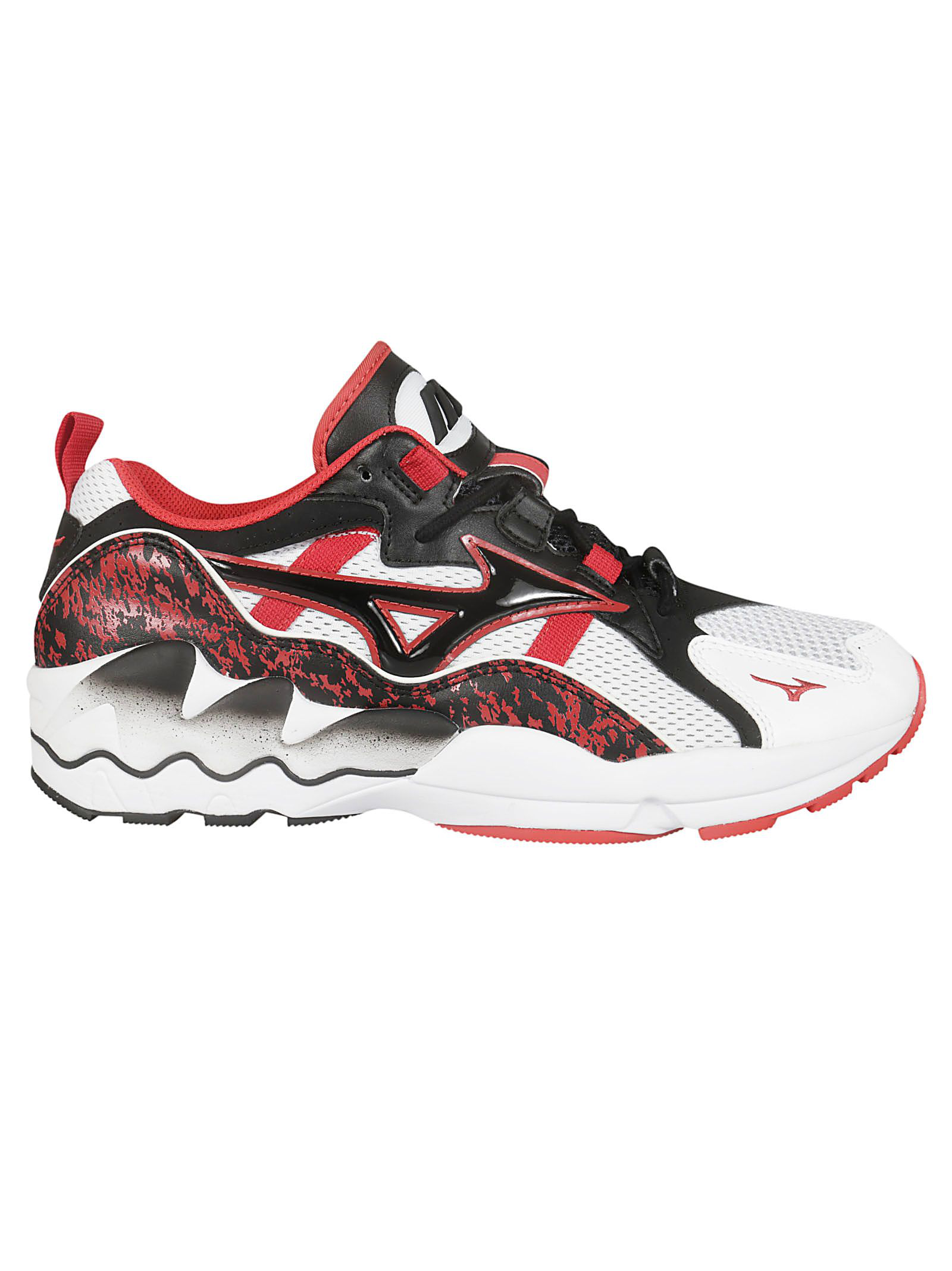 Mizuno 1906 Printed Sneakers In Bianco Nero Rosso Modesens