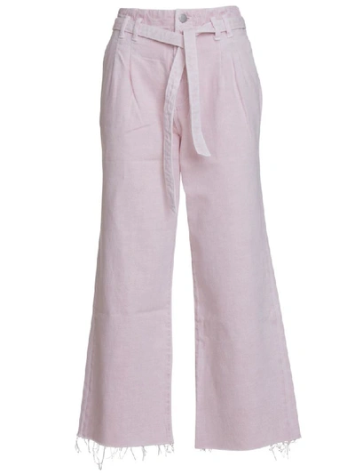 J Brand Jbrand Trousers With Belt In Rosa