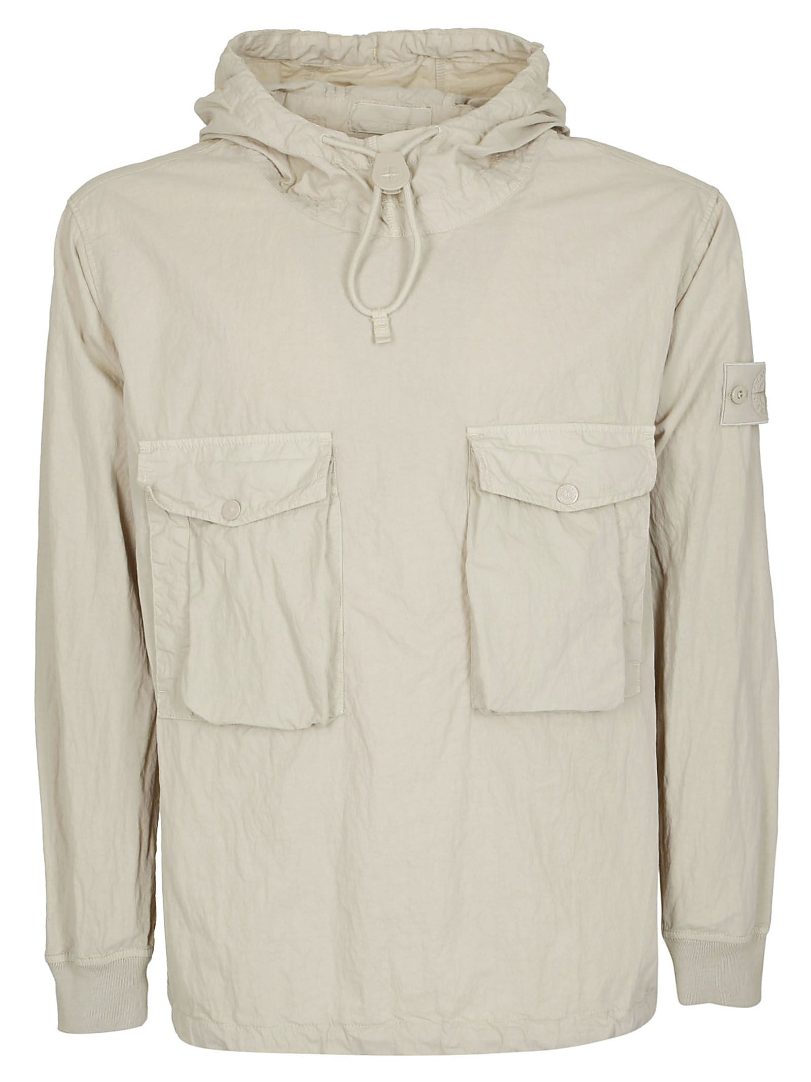 stone island coat beige