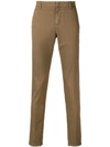 Dondup Slim Fit Trousers In Neutrals