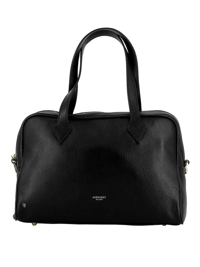 Avenue 67 Black Leather Handbag