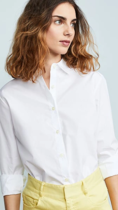 Kule Button Down Shirt In White